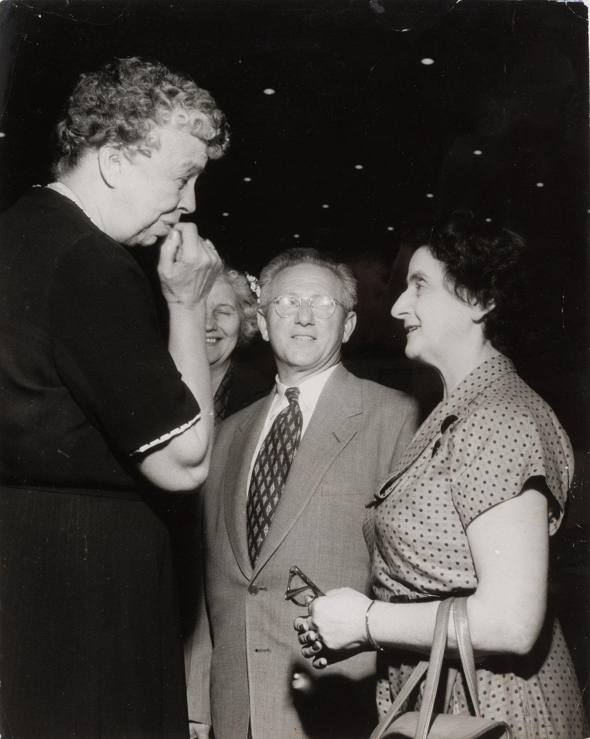 Foto Tony Sender und Eleanor Roosevelt