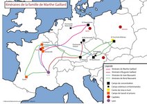 Carte des lieux d’arrestations